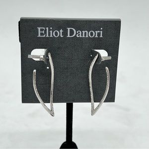 NWT Eliot Danori Rhinestones Silvertone Earrings